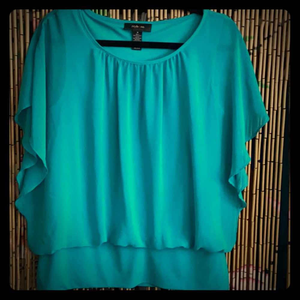 ♥️Style & co. Women’s banded hem flutter sleeve